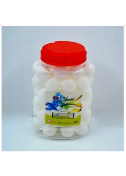 Masis Trainer Masa Tenisi Topu, Beyaz, 60 Adetlik Kavanoz