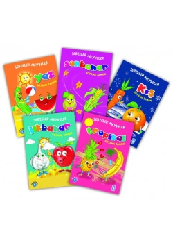 MEVSİMLERE GÖRE SEBZELER MEYVELER 5 KİTAP BOYAMA 3-4 YAŞ TİMAŞ