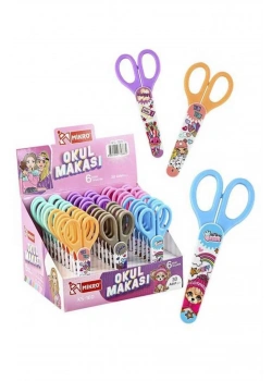 MİKRO KS-160 BÜYÜK KAPLI OKUL MAKASI KIZ