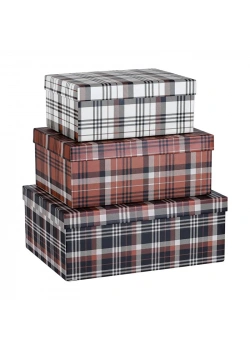 MİKRO MBX-4206 - B BÜYÜK HEDİYE KUTUSU BROWN PLAID