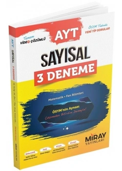 Miray Ayt Sayısal 3 Deneme