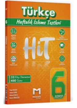 MOZAİK 6.SINIF TÜRKÇE HAFTALIK İZLEME TESTLERİ