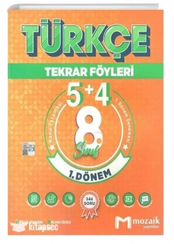 Mozaik 8.Sınıf Lgs 1.Dönem Türkçe Tekrar Föyleri