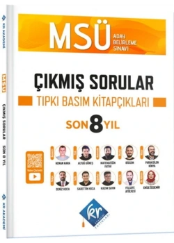 Msü Son 8 Yıl Tıpkı Basım Çıkmış Sorular Kr Akademi