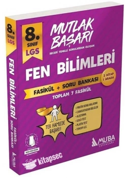 Muba 8.Sınıf Mutlak Başarı Fen Bilimleri Fasikül+Soru Bankası
