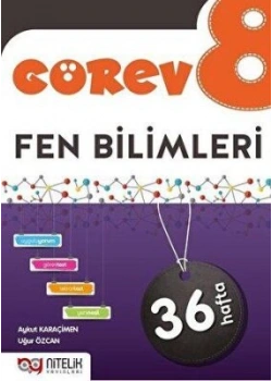 Nitelik 8.Sınıf Görev Fen Bilimleri 36 Haftalık Çalışma Föyleri