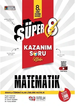 Nitelik 8.Sınıf Süper Matematik Kazanım Soru Kitabı