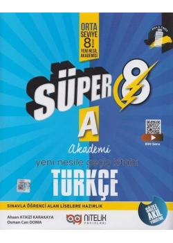 Nitelik 8.Sınıf Türkçe A Yeni Nesile Geçiş Kitabı Orta Seviye
