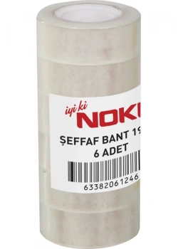 Noki Seffaf Bant 19Mmx33M 6Lı 19336