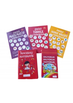 Okuyorum Anl. Yazıyorum-Maceralı Matematik-Öykülü Türkçe Mat. Hayat Bilg. Etkinlikli 23 Kitap