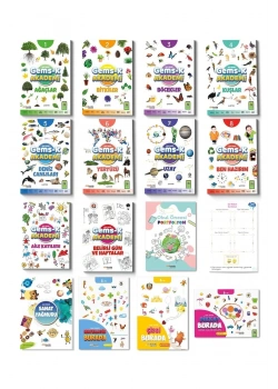 ONBURDA OKUL ÖNCESİ GEMS -K AKADEMİ EĞİTİM SETİ 16 LI