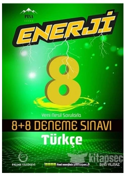 Palme 8.Sınıf Türkçe Enerji 8+8 Deneme Sinavi