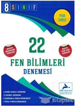 Paraf 8.Sınıf Fen Bilimleri 22 Denemesi