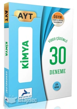 Paraf Ayt Kimya 30 Video Çözümlü Deneme