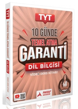 Paraf Tyt 10 Günde Temel Atma Garanti Dilbilgisi Video Ders Kitabı