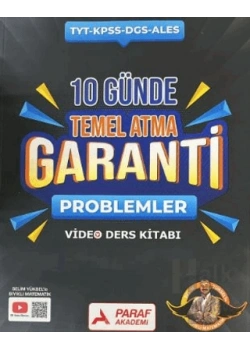 Paraf Tyt-Kpss-Dgs-Ales 10 Günde Temel Atma Garanti Problemler Video Ders Kitabı