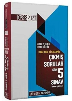 Pegem 2020 Kpss Gy Gk Son 5 Yıl Çıkmış Soru Çözümler