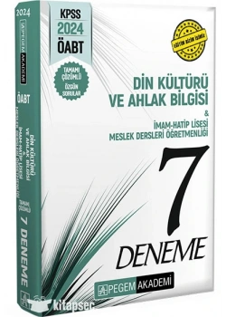 Pegem 2024 Öabt Din Kültürü Ahlak Bilgisi 7 Çözümlü Deneme
