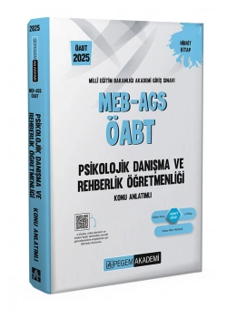 Pegem 2025 Meb Ags Öabt Psikolojik Danışma Rehberlik Konu Anlatım
