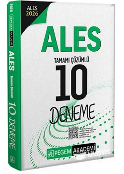 Pegem 2026 Ales Çözümlü 10 Deneme