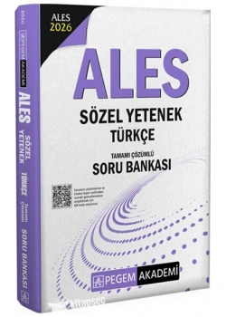 Pegem 2026 Ales Sözel Yetenek Türkçe Çözümlü soru Bankası