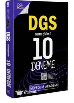 Pegem 2026 Dgs Çözümlü 10 Deneme