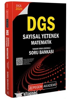 Pegem 2026 Dgs Sayısal Yetenek Matematik Çözümlü Soru Bankası
