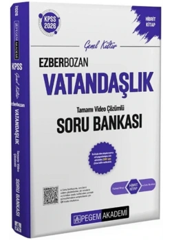 PEGEM 2026 KPSS GK EZBERBOZAN VATANDAŞLIK SORU BANKASI VİDEO ÇÖZÜMLÜ