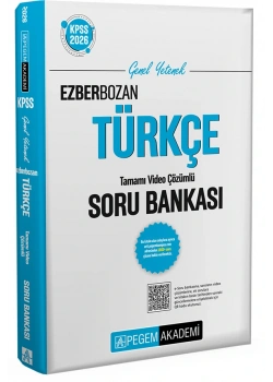 Pegem 2026 Kpss Gy Ezberbozan Türkçe Soru Bankası Video Çözümlü