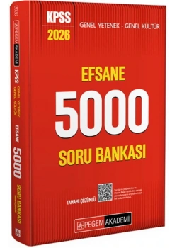 PEGEM 2026 KPSS GY GK EFSANE 5000 SORU BANKASI