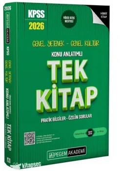 Pegem 2026 Kpss Gy Gk Konu Anlatımlı Tek Kitap