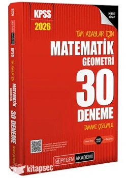 Pegem 2026 Kpss Matematik Geometri 30 Çözümlü Deneme