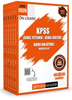 Pegem 2026 Kpss Önlisans Gy Gk Konu Anlatimli 6 Li Modüler Set