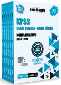 Pegem 2026 Kpss Ortaöğretim Gy Gk Konu Anlatimli 6 Li Modüler Set
