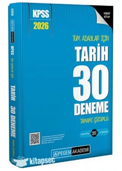 Pegem 2026 Kpss Tarih 30 Çözümlü Deneme