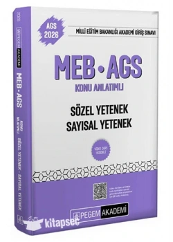 Pegem 2026 Meb Ags Sözel Sayısal Konu Anlatımlı
