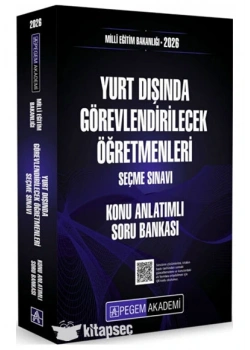 Pegem 2026 Yurt Dışında Görevlendirilecek Öğretmenleri Seçme Sınavı Konu Anlatım Soru Bank