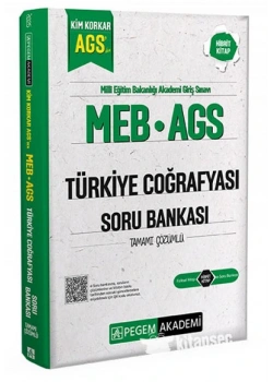 Pegem Kim Korkar Meb Ags Türkiye Coğrafyası Soru Bankası