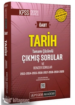 Pegem Kpss 2021 Öabt Tarih 2013-2020 Çıkmış Sorular Cep Boy