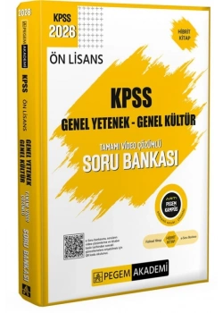 Pegem Kpss 2026 Önlisans Gy Gk Video Çözümlü Soru Bankası