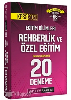 Pegem Kpss Eğitim Bilimleri 20 Deneme Çözümlü