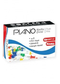 PİANO harita çivisi renkli 20 li