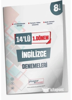 Pisagor 8.Sınıf İngilizce 14 Lü Denemeleri 1.Dönem