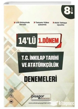 Pisagor 8.Sınıf Inkilap Tarihi 14 Lü Denemeleri 1.Dönem