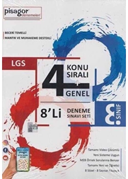 Pisagor 8.Sınıf Lgs 8 Li Deneme Seti