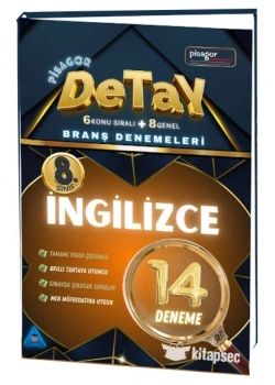 Pisagor Detay 8.Sınıf İngilizce 14 Deneme Zeka Küpü