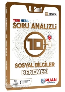Puan 6.Sınıf Sosyal Bilgiler Denemesi 10+1 Soru Analizli
