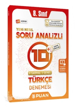 Puan 8.Sınıf Türkçe 10+1 Denemesi