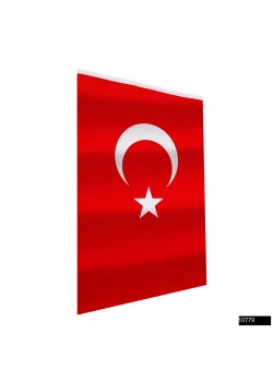 Raşel Türk Bayrağı (50x75cm)