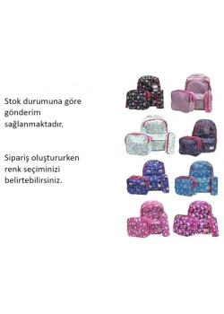 Relaxıon Lüx İlkokul Çantası 3 Lü Takım 8640 Özkara Çanta